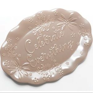 Temp-tations 16” Celebration Platter in Taupe